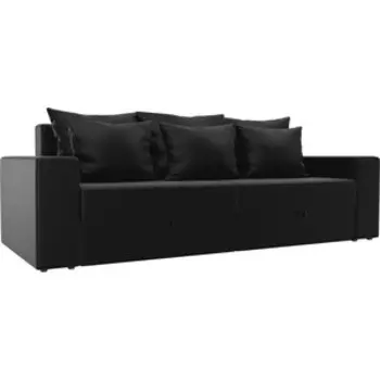 Диван-еврокнижка АртМебель Майами эко-кожа черный