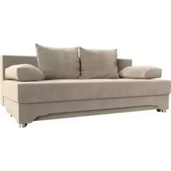 Диван-еврокнижка АртМебель Ник-2 микровельвет бежевый