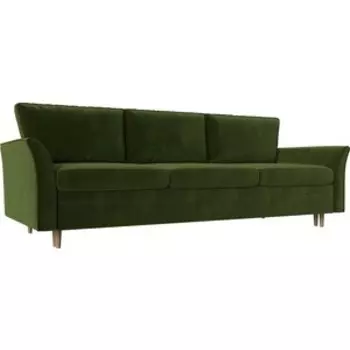 Диван-еврокнижка АртМебель София микровельвет зеленый