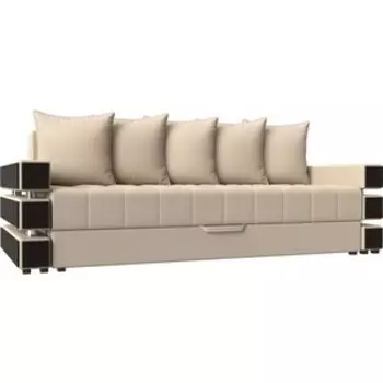 Диван-еврокнижка АртМебель Венеция эко-кожа бежевый