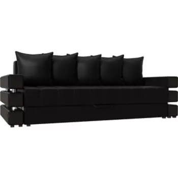 Диван-еврокнижка АртМебель Венеция эко-кожа черный