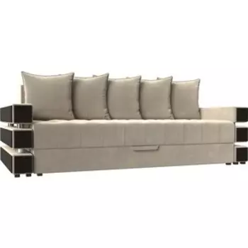 Диван-еврокнижка АртМебель Венеция микровельвет бежевый