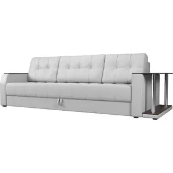 Диван-еврокнижка Мебелико Атлант эко-кожа белый стол с правой стороны