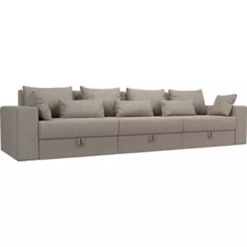 Диван-еврокнижка Мебелико Майами Long рогожка бежевый