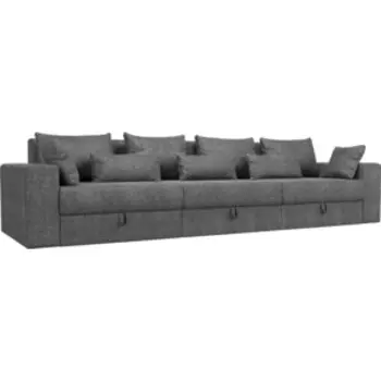 Диван-еврокнижка Мебелико Майами Long рогожка серый