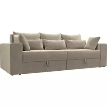 Диван-еврокнижка Мебелико Медисон микровельвет бежевый