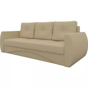 Диван-еврокнижка Мебелико Сатурн эко-кожа бежевый