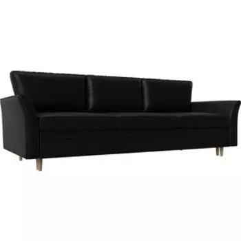 Диван-еврокнижка Мебелико София эко-кожа черный