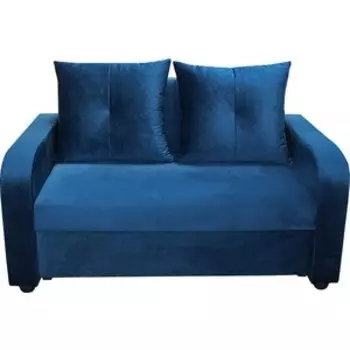 Диван Интер мебель Бруно 140 велюр Тенерифе синий