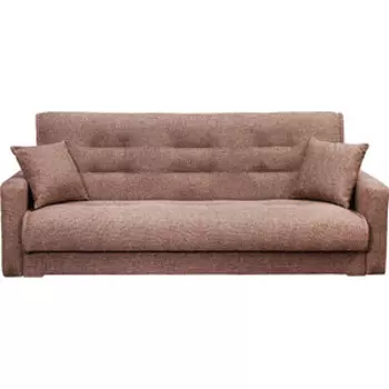 Диван Интер мебель Лондон-2 рогожка коричневая (2 подушки в комплекте)