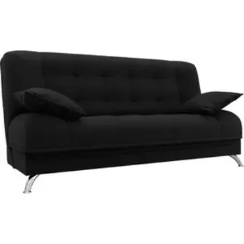 Диван-книжка АртМебель Анна микровельвет черный