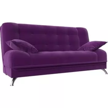Диван-книжка АртМебель Анна микровельвет фиолетовый