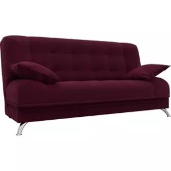 Диван-книжка АртМебель Анна микровельвет красный