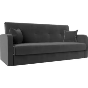 Диван-книжка АртМебель Надежда велюр серый