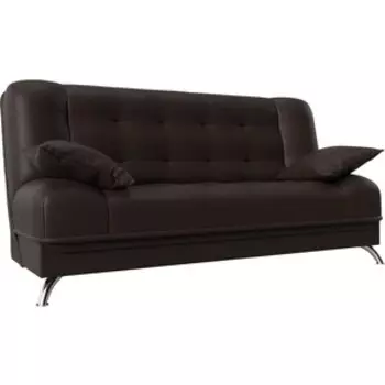 Диван-книжка Мебелико Анна эко-кожа коричневый