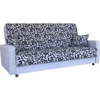 Диван книжка Шарм-Дизайн Мелодия 140 шенилл серый узор