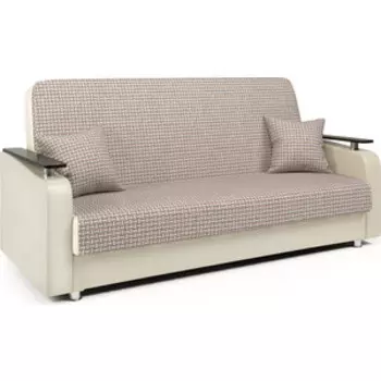 Диван книжка Шарм-Дизайн Мелодия ДП №1 120 Корфу беж и экокожа беж