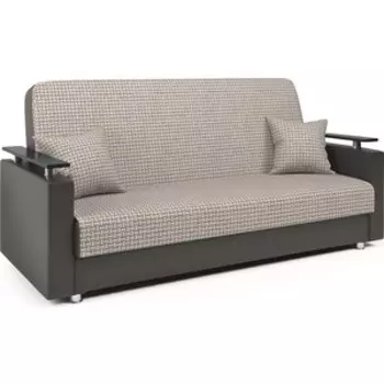 Диван книжка Шарм-Дизайн Мелодия ДП №2 120 Корфу беж и экокожа шоколад