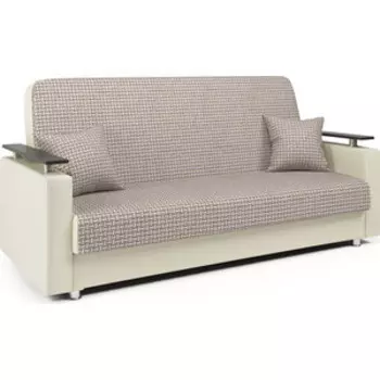 Диван книжка Шарм-Дизайн Мелодия ДП №2 140 Корфу беж и экокожа беж