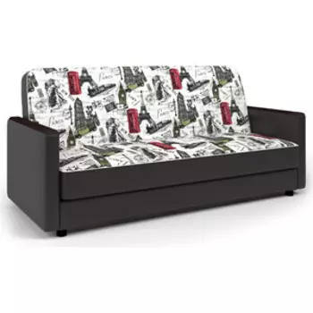 Диван-кровать Шарм-Дизайн Классика Д 120 Париж и экокожа шоколад