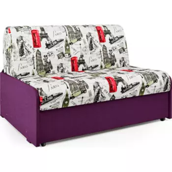 Диван-кровать Шарм-Дизайн Коломбо БП 160 Париж и рогожка фиолетовый
