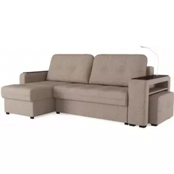 Диван-кровать угловой Сильва Smart 4 Б3-2т-1пф-Б4 sherlock 932 (SLV101865)