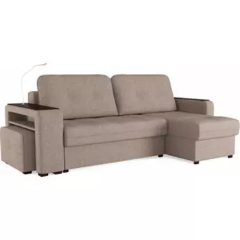 Диван-кровать угловой Сильва Smart 4 Б4-2т-1пф-Б3 sherlock 932 (SLV101859)