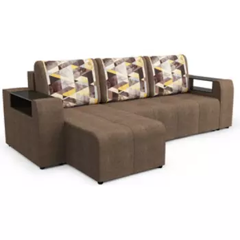 Диван-кровать угловой Сильва угловой Версаль СК модель 008 Сноу броун/савана латте (SLV101913)