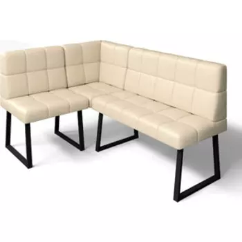 Диван кухонный Бител Реал МД 1100+МД 660+МУ 590 угловой, Барнео крем (BTL10000426)
