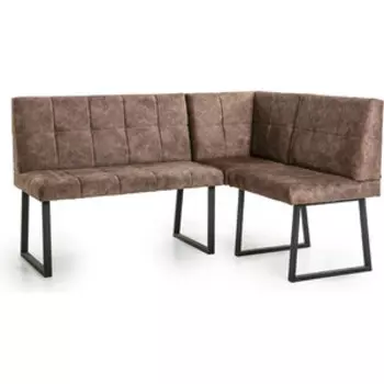 Диван кухонный Бител Реал МД 1100+МД 660+МУ 590 угловой, Велюр коньяк (BTL10000429)