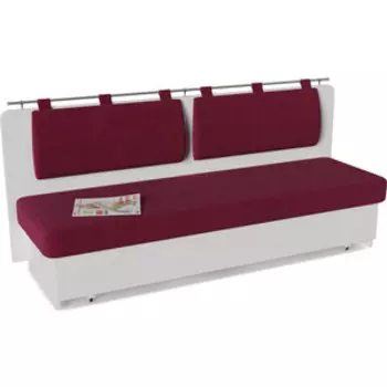 Диван кухонный Смарт Говард бордо white со спальным местом (А1901518905)
