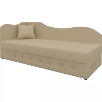 Диван Мебелико Тахта эко-кожа бежевый левый