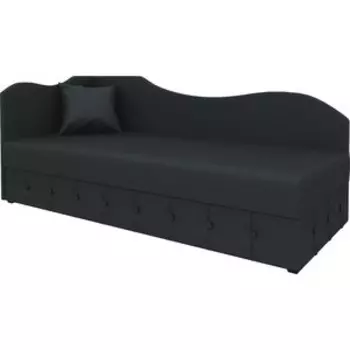 Диван Мебелико Тахта эко-кожа черный левый