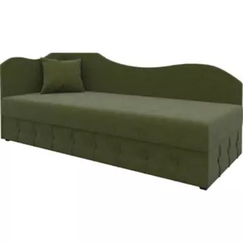 Диван Мебелико Тахта микровельвет зеленый левый