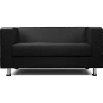 Диван офисный Шарм-Дизайн Бит экокожа черный