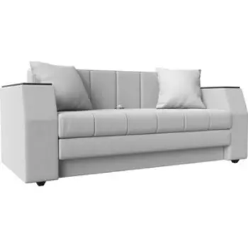 Диван прямой АртМебель Атлант мини эко-кожа белый