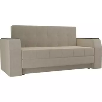 Диван прямой АртМебель Атлант мини микровельвет бежевый