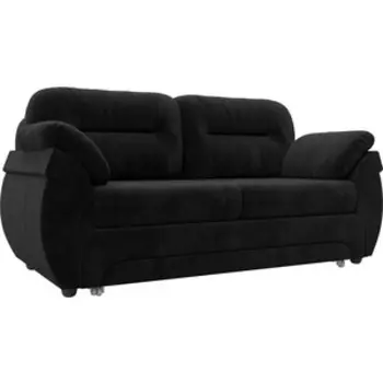 Диван прямой АртМебель Бруклин велюровый черный