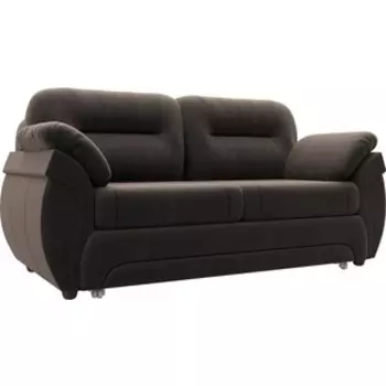 Диван прямой АртМебель Бруклин велюровый коричневый