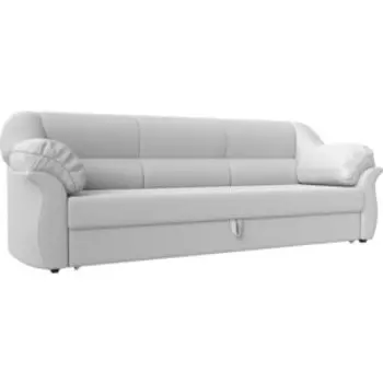 Диван прямой АртМебель Карнелла экокожа белый