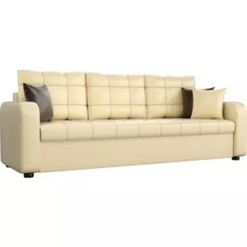 Диван прямой АртМебель Ливерпуль экокожа бежевый