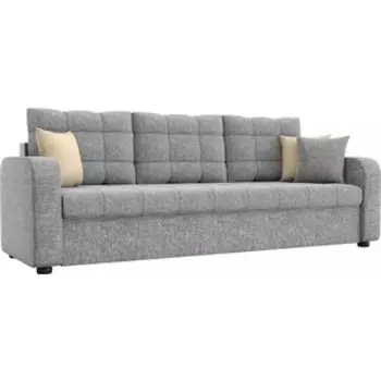 Диван прямой АртМебель Ливерпуль рогожка серый