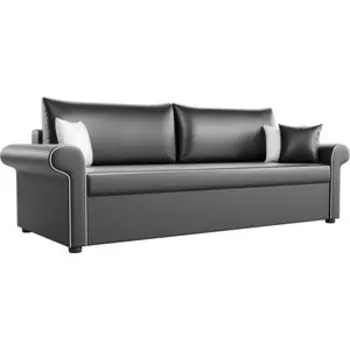 Диван прямой АртМебель Милфорд экокожа черный