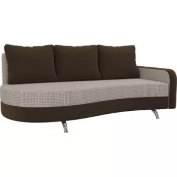 Диван прямой АртМебель Премьер корфу 02 микровельвет коричневый правый