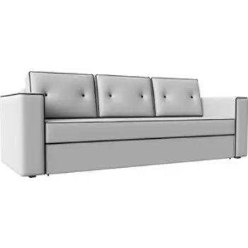 Диван прямой АртМебель Принстон экокожа белый