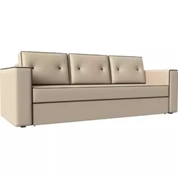 Диван прямой АртМебель Принстон экокожа бежевый