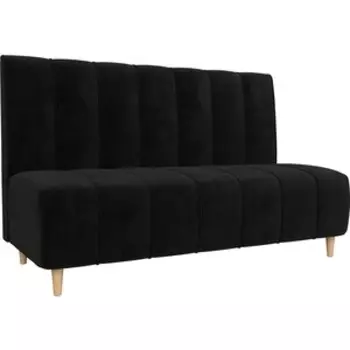 Диван прямой АртМебель Ральф велюр черный