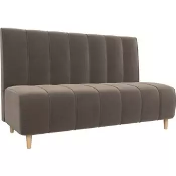 Диван прямой АртМебель Ральф велюр коричневый