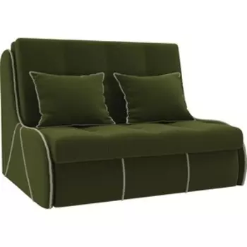 Диван прямой АртМебель Риттэр микровельвет зеленый