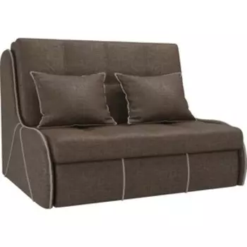 Диван прямой АртМебель Риттэр рогожка коричневый